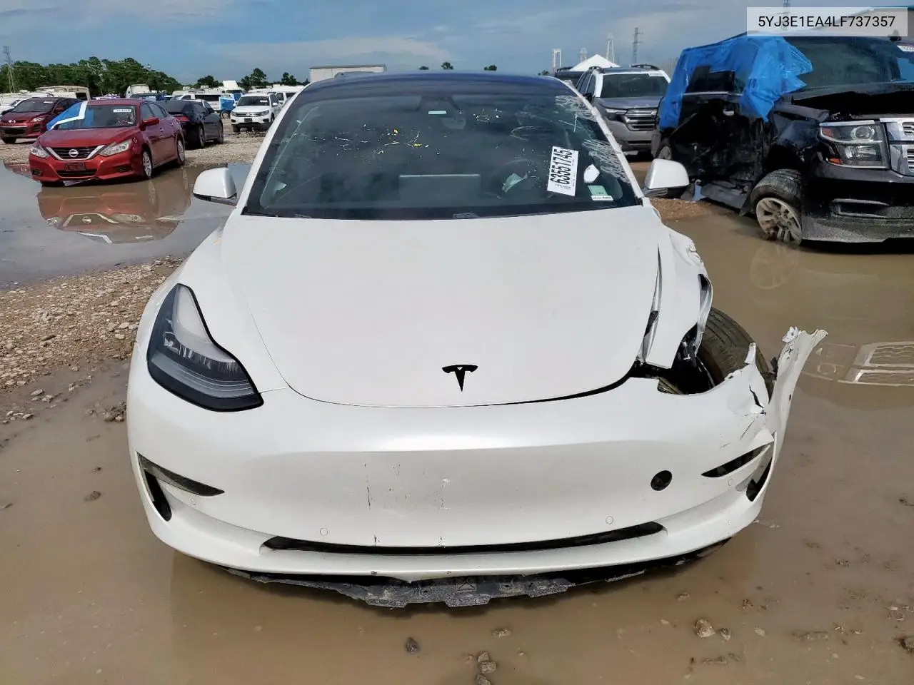 2020 Tesla Model 3 VIN: 5YJ3E1EA4LF737357 Lot: 63551745