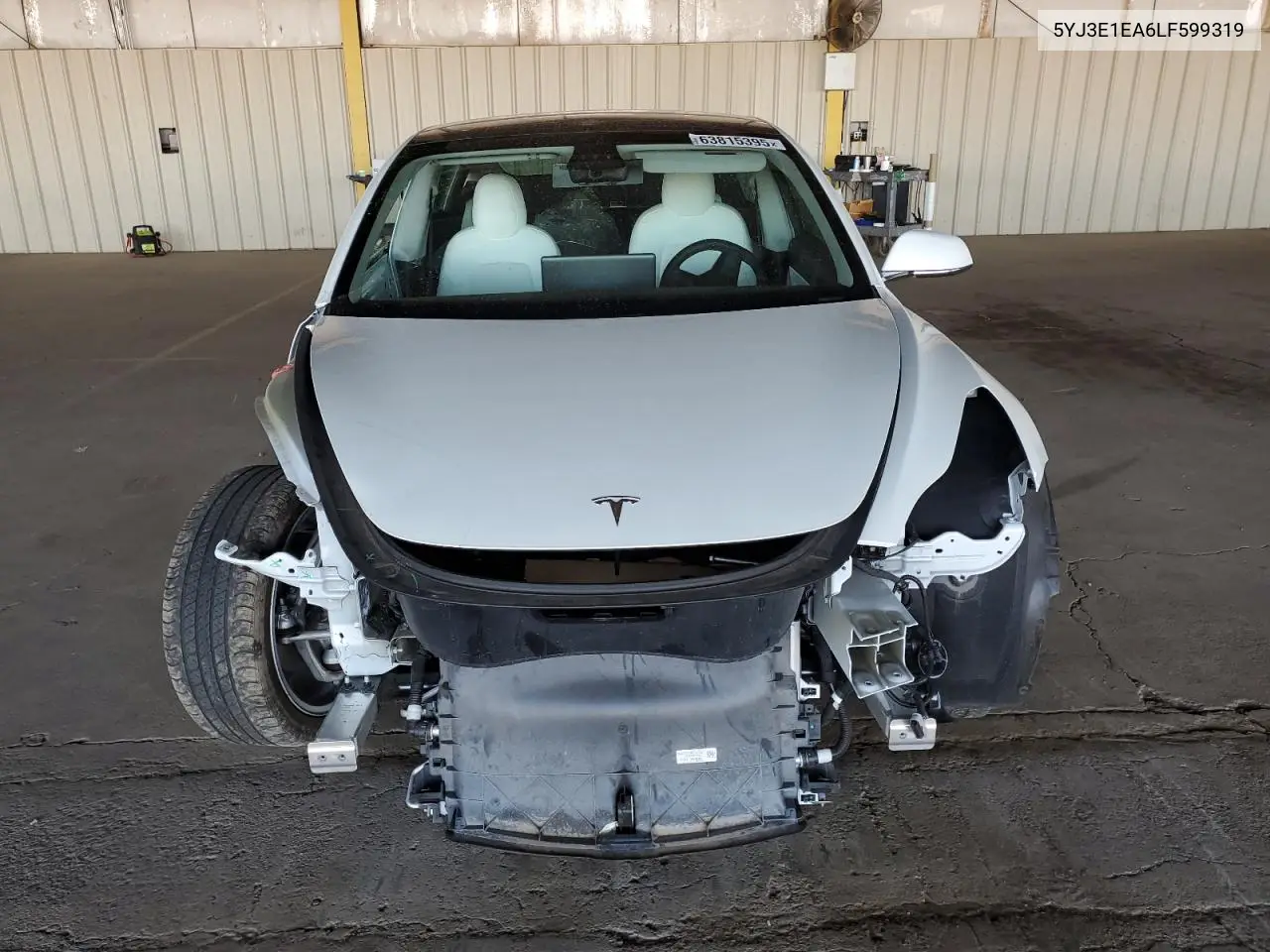 2020 Tesla Model 3 VIN: 5YJ3E1EA6LF599319 Lot: 63815395