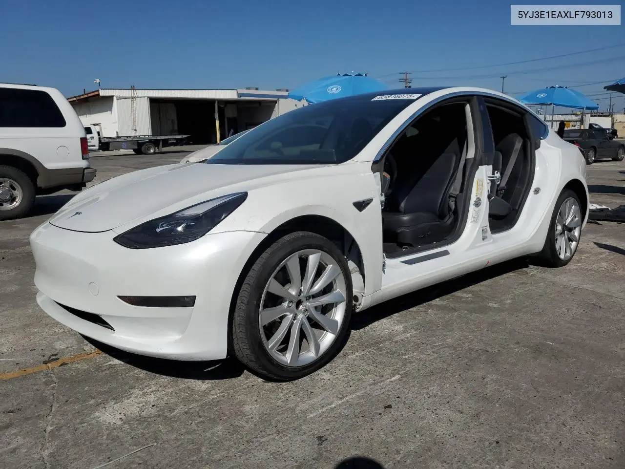 2020 Tesla Model 3 VIN: 5YJ3E1EAXLF793013 Lot: 63816075