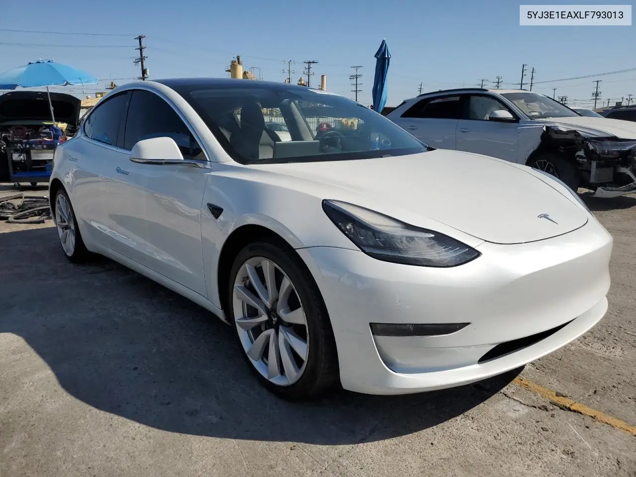 2020 Tesla Model 3 VIN: 5YJ3E1EAXLF793013 Lot: 63816075