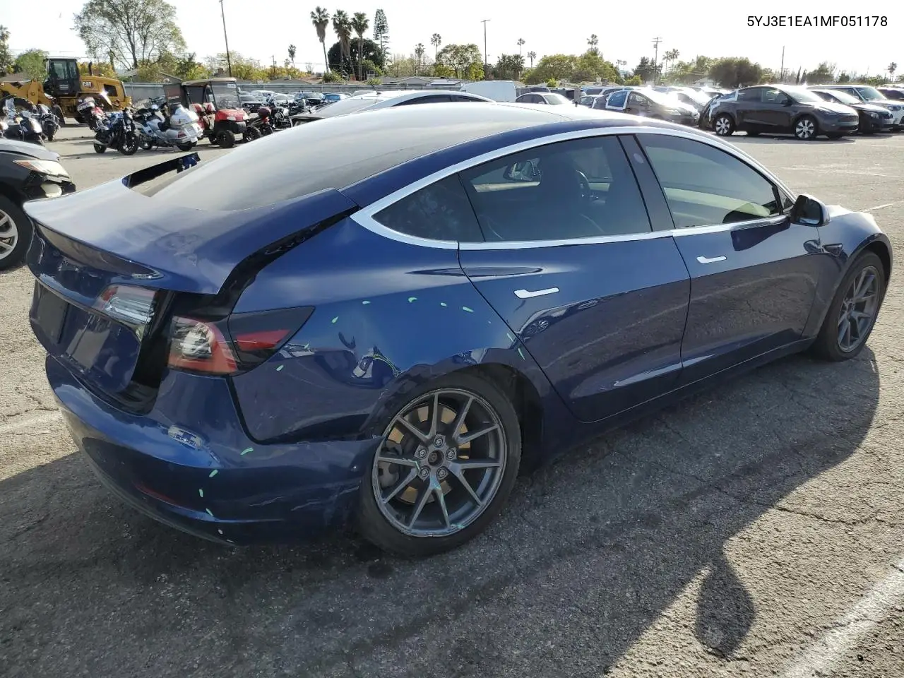 2021 Tesla Model 3 VIN: 5YJ3E1EA1MF051178 Lot: 48549035