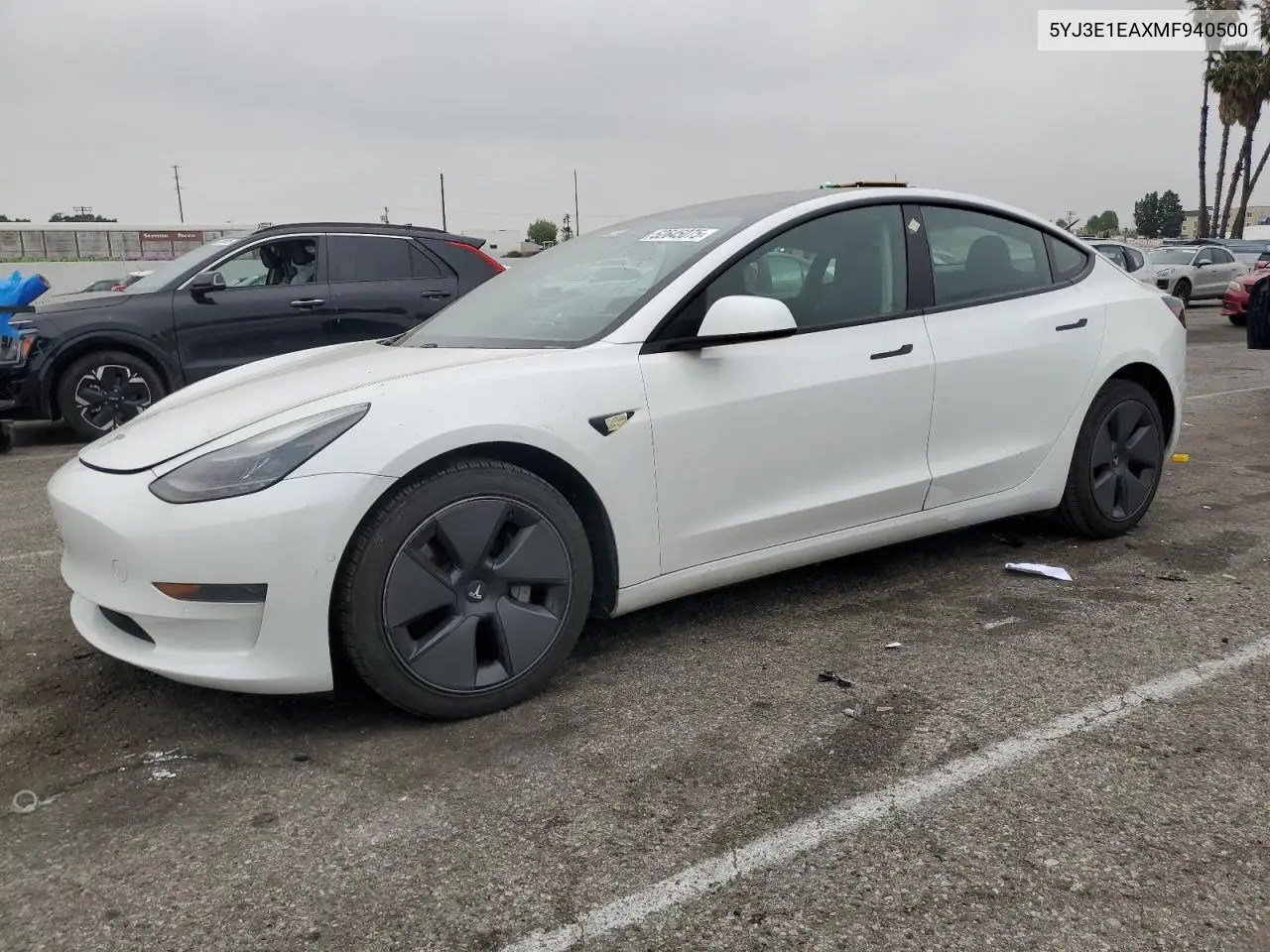 2021 Tesla Model 3 VIN: 5YJ3E1EAXMF940500 Lot: 52645075