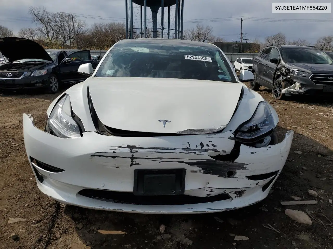 2021 Tesla Model 3 VIN: 5YJ3E1EA1MF854220 Lot: 52934105