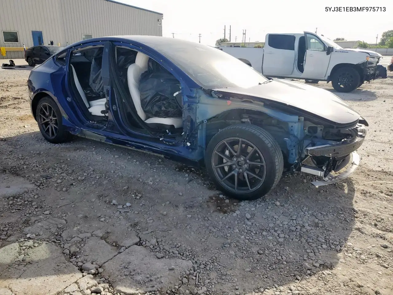 2021 Tesla Model 3 VIN: 5YJ3E1EB3MF975713 Lot: 56130315