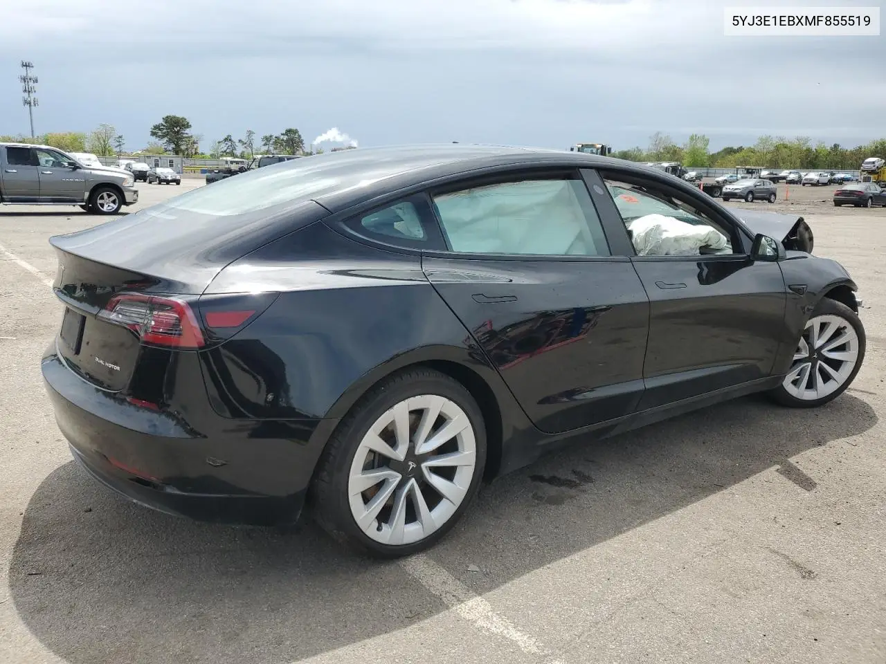 2021 Tesla Model 3 VIN: 5YJ3E1EBXMF855519 Lot: 56676055