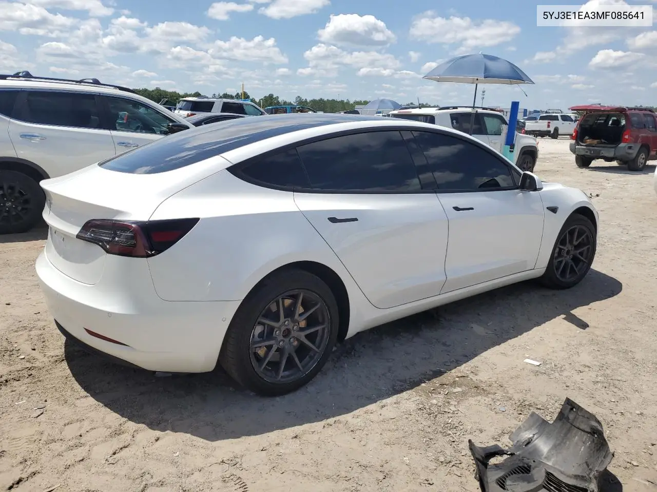 2021 Tesla Model 3 VIN: 5YJ3E1EA3MF085641 Lot: 56849295