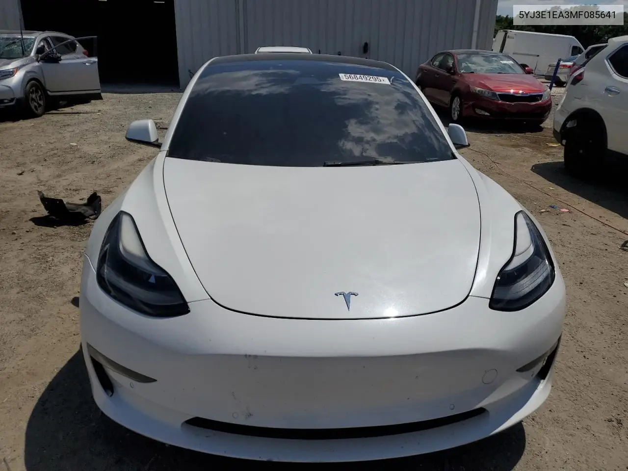 2021 Tesla Model 3 VIN: 5YJ3E1EA3MF085641 Lot: 56849295