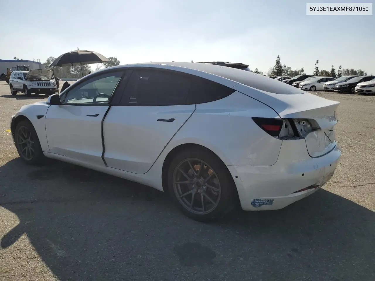 2021 Tesla Model 3 VIN: 5YJ3E1EAXMF871050 Lot: 56959565
