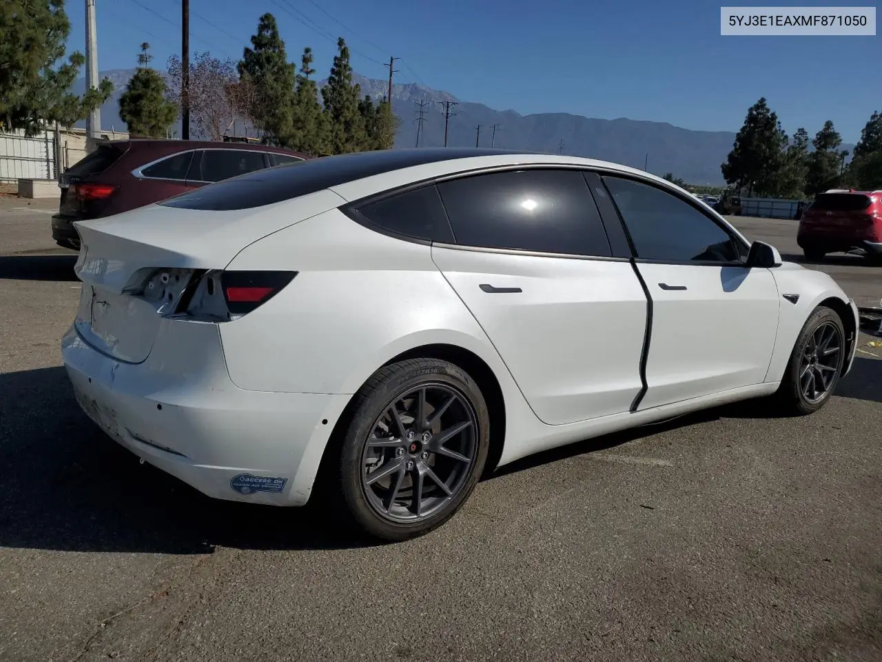 2021 Tesla Model 3 VIN: 5YJ3E1EAXMF871050 Lot: 56959565