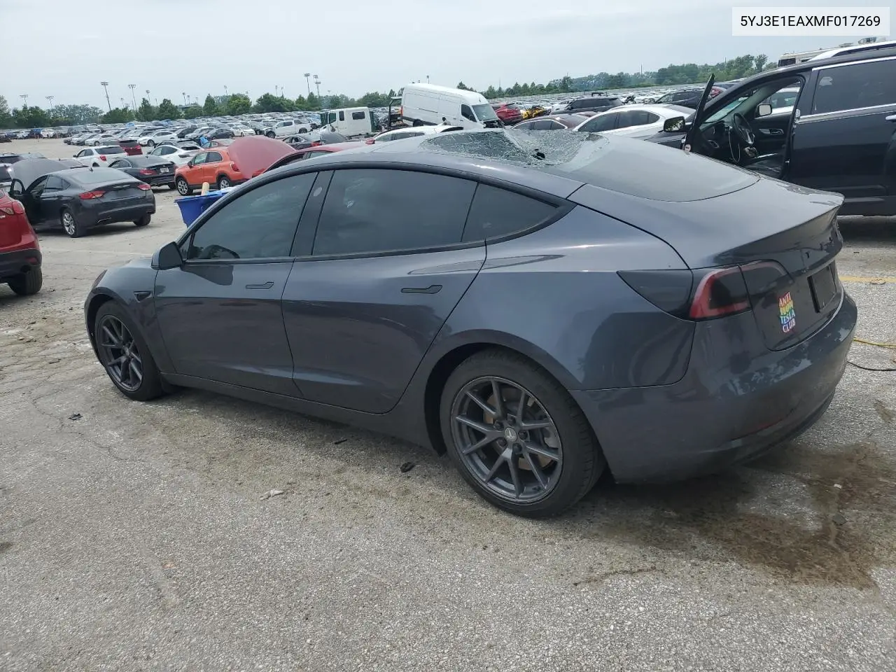 2021 Tesla Model 3 VIN: 5YJ3E1EAXMF017269 Lot: 58984115