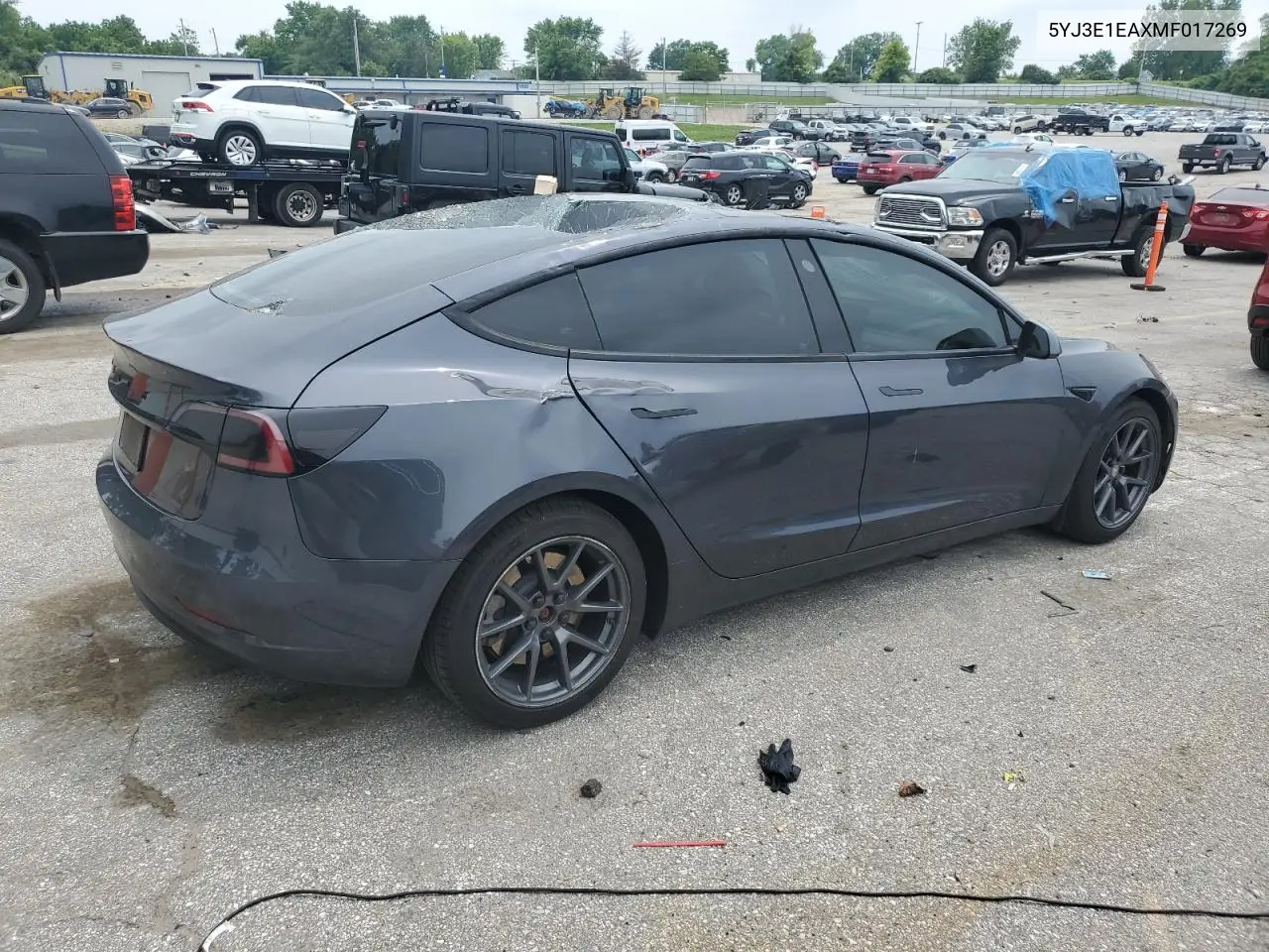 2021 Tesla Model 3 VIN: 5YJ3E1EAXMF017269 Lot: 58984115