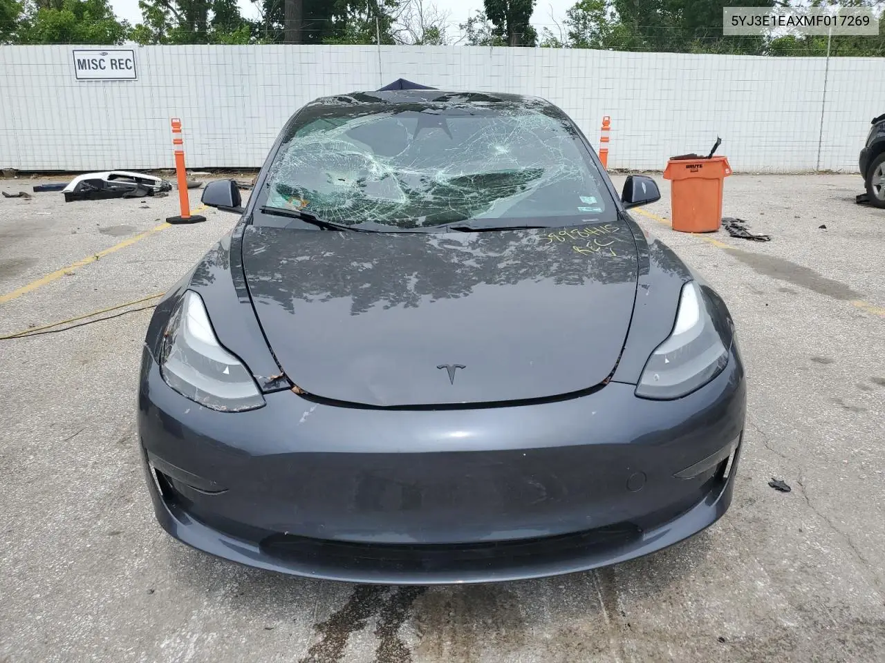 2021 Tesla Model 3 VIN: 5YJ3E1EAXMF017269 Lot: 58984115