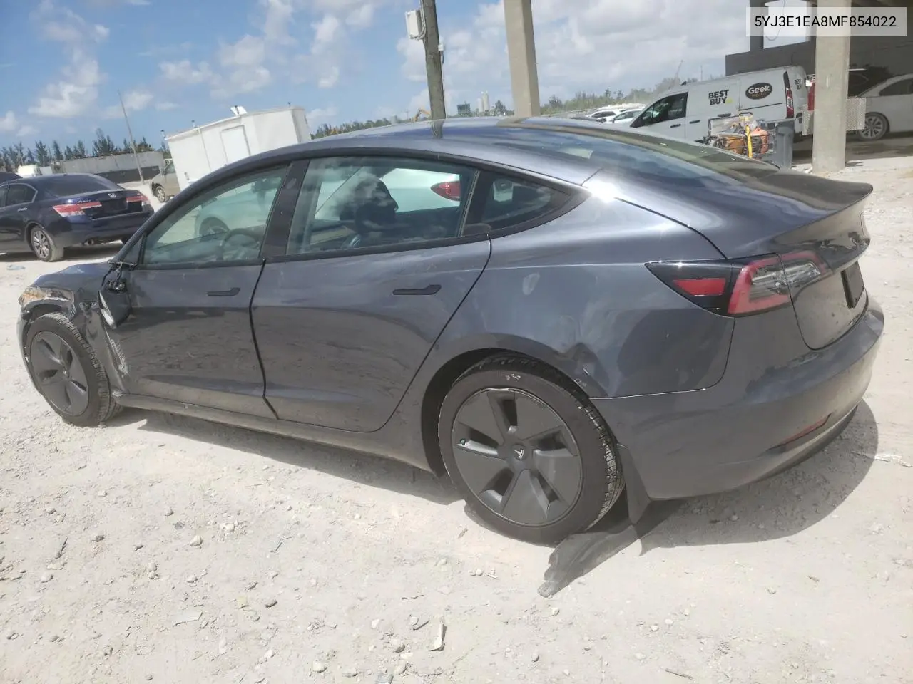 2021 Tesla Model 3 VIN: 5YJ3E1EA8MF854022 Lot: 61337645