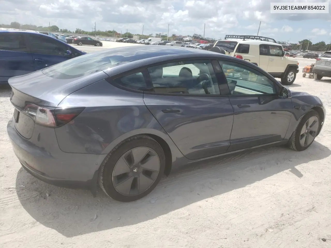 2021 Tesla Model 3 VIN: 5YJ3E1EA8MF854022 Lot: 61337645