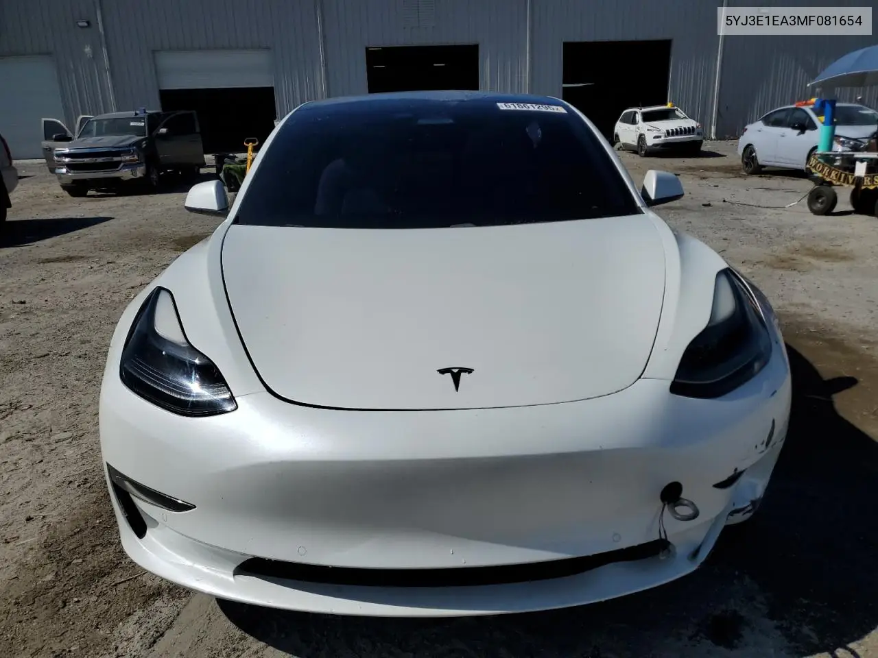 2021 Tesla Model 3 VIN: 5YJ3E1EA3MF081654 Lot: 61861295