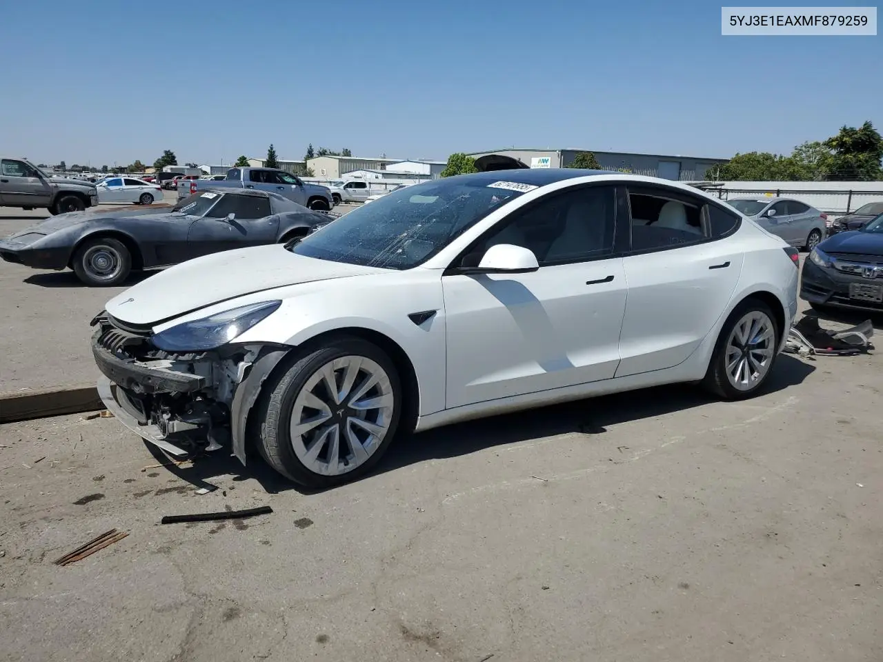 2021 Tesla Model 3 VIN: 5YJ3E1EAXMF879259 Lot: 62147655
