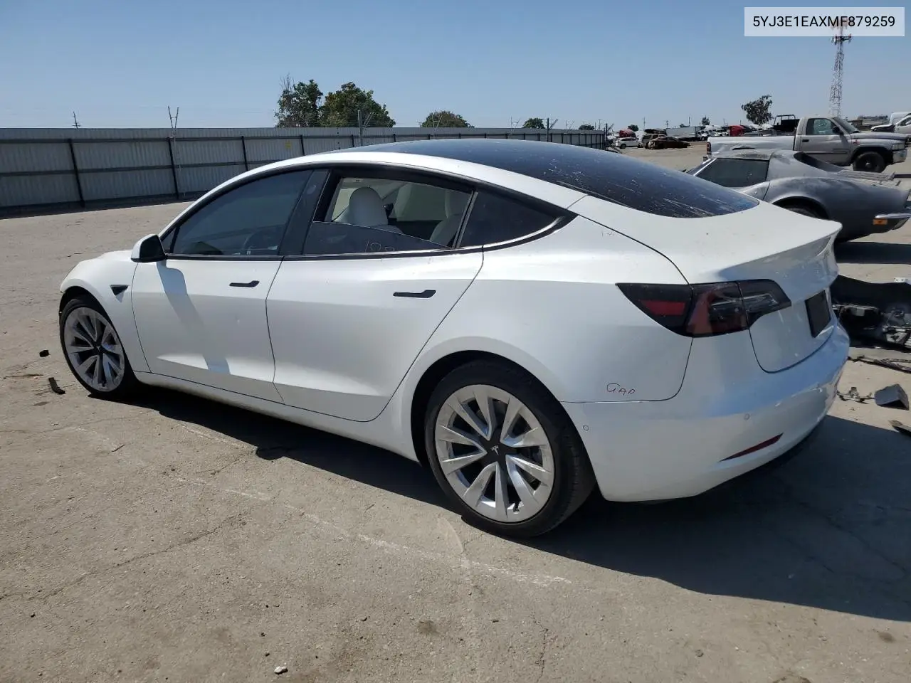 2021 Tesla Model 3 VIN: 5YJ3E1EAXMF879259 Lot: 62147655