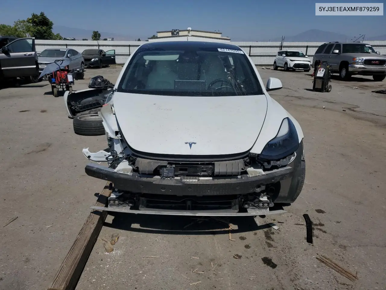 2021 Tesla Model 3 VIN: 5YJ3E1EAXMF879259 Lot: 62147655