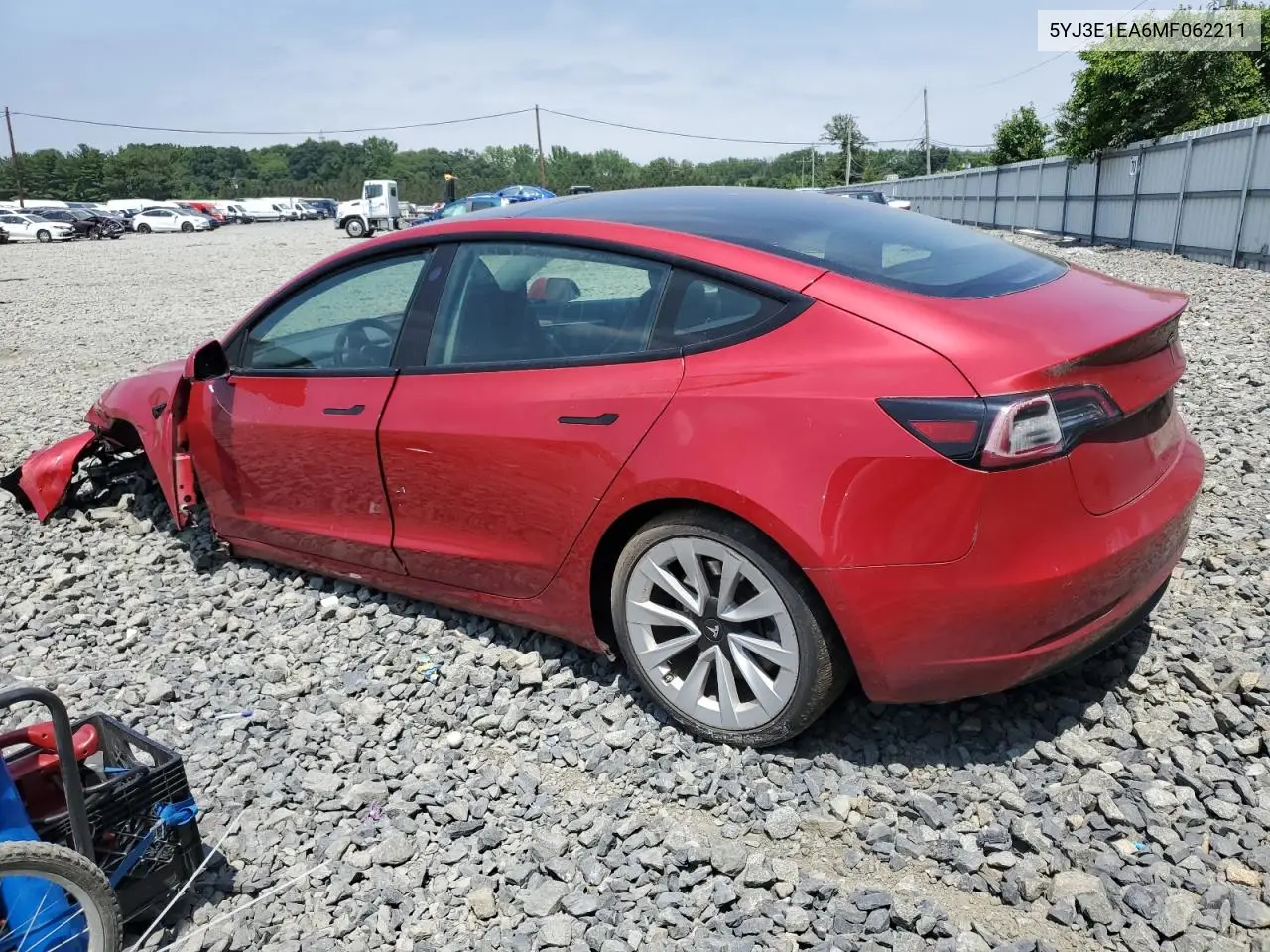 2021 Tesla Model 3 VIN: 5YJ3E1EA6MF062211 Lot: 62223575
