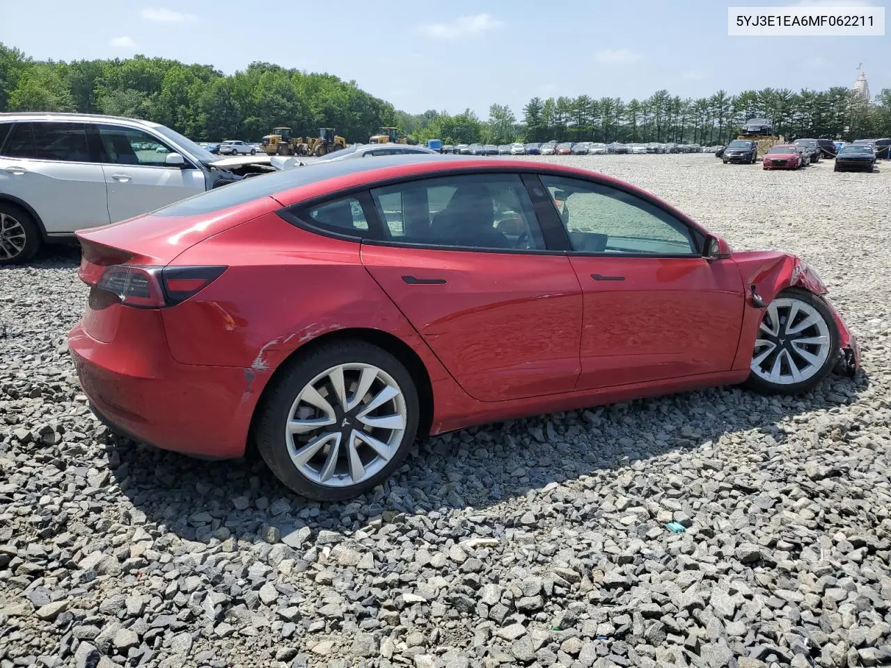 2021 Tesla Model 3 VIN: 5YJ3E1EA6MF062211 Lot: 62223575