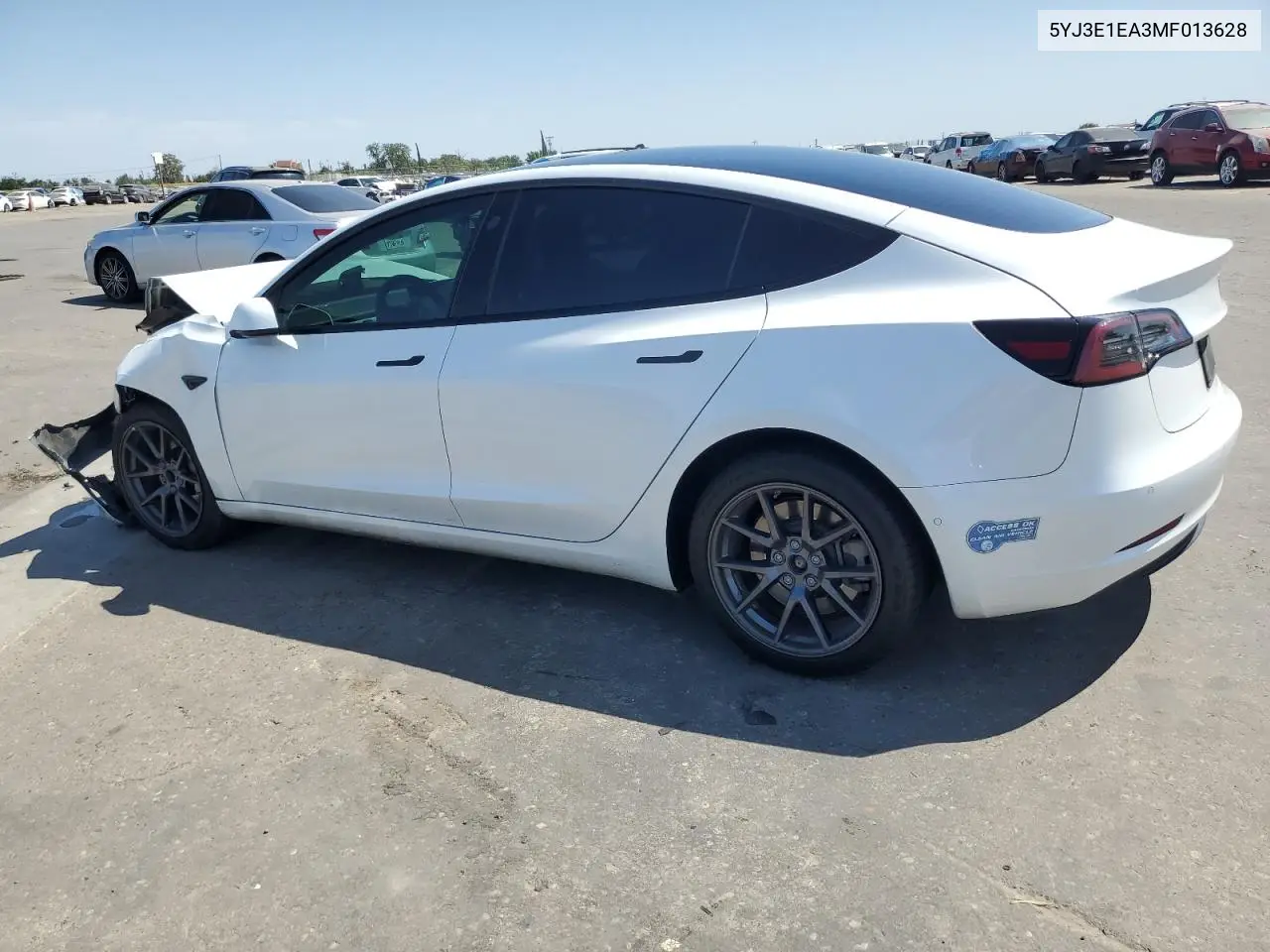 2021 Tesla Model 3 VIN: 5YJ3E1EA3MF013628 Lot: 62420435