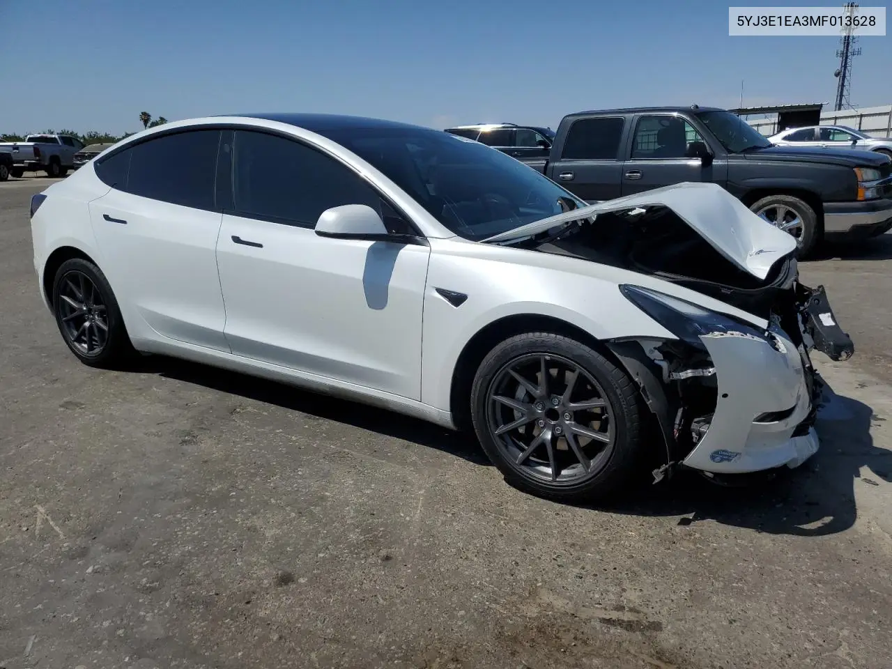 2021 Tesla Model 3 VIN: 5YJ3E1EA3MF013628 Lot: 62420435