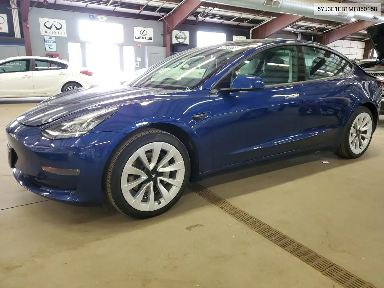 2021 Tesla Model 3 VIN: 5YJ3E1EB1MF850158 Lot: 62460635