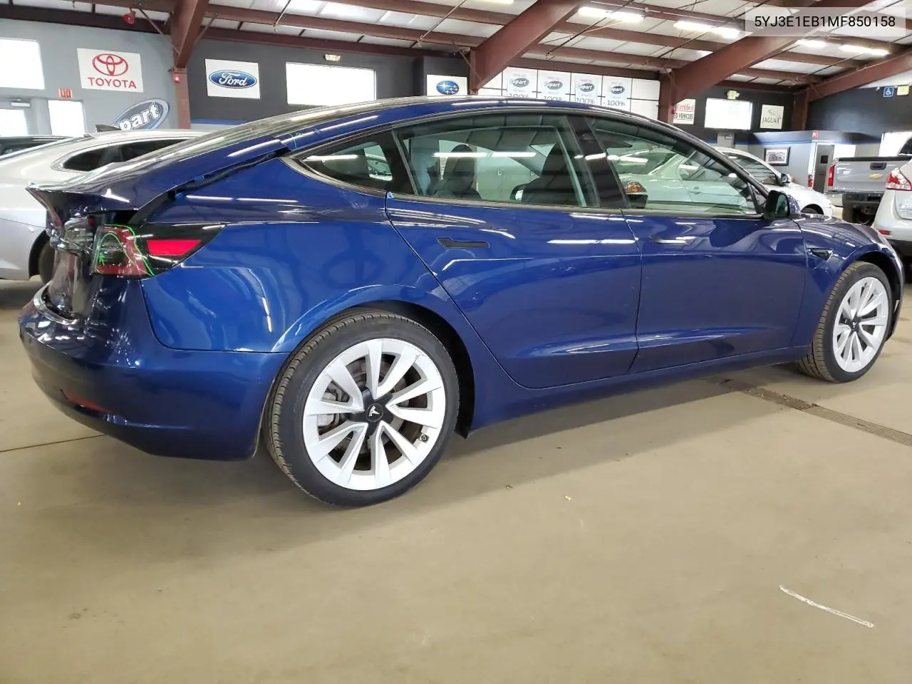 2021 Tesla Model 3 VIN: 5YJ3E1EB1MF850158 Lot: 62460635