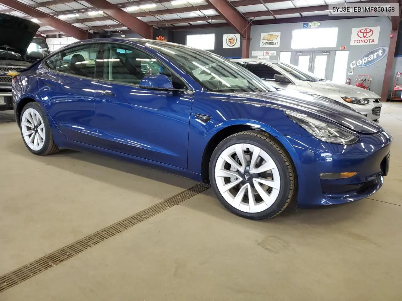 2021 Tesla Model 3 VIN: 5YJ3E1EB1MF850158 Lot: 62460635