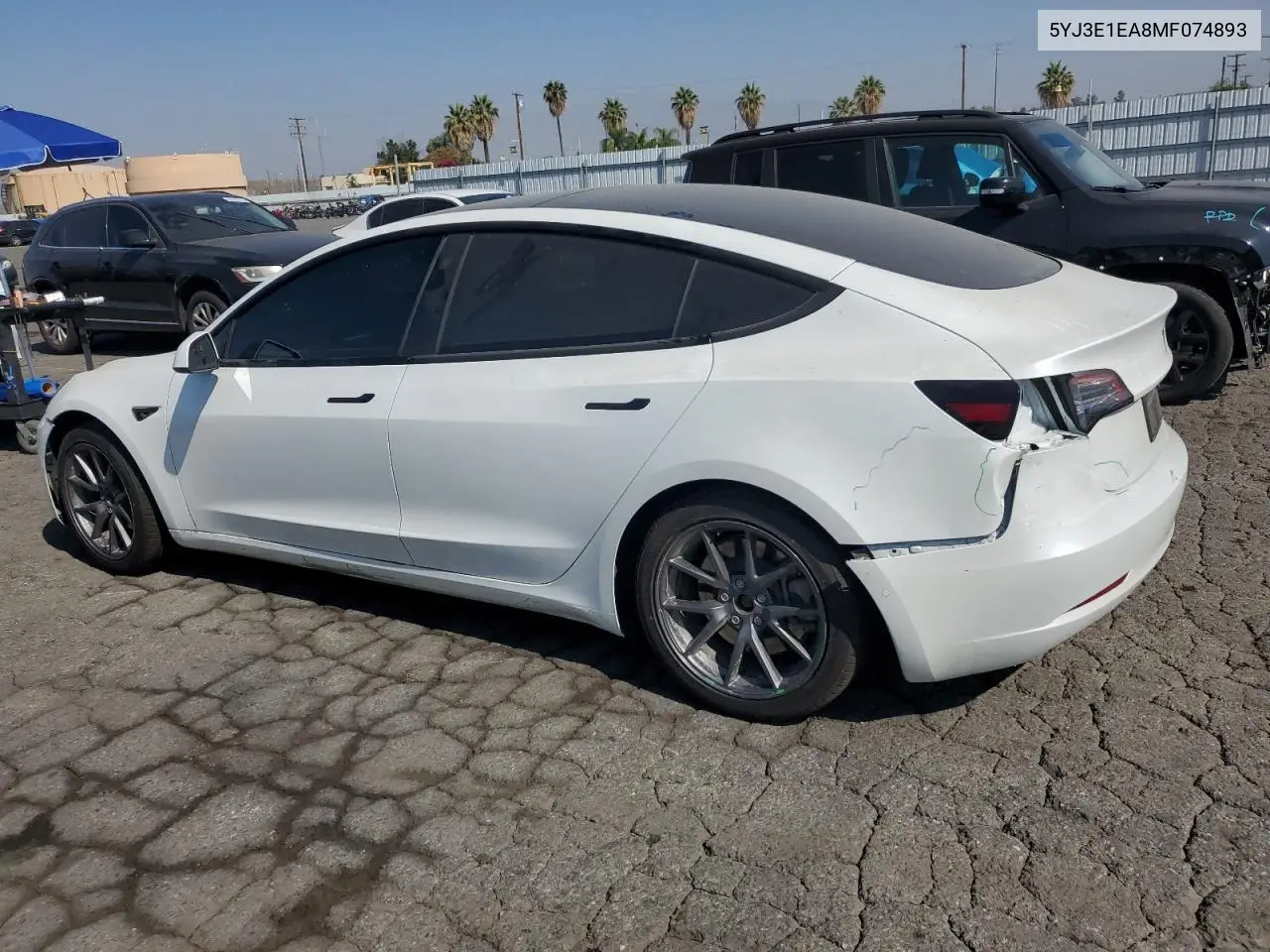 2021 Tesla Model 3 VIN: 5YJ3E1EA8MF074893 Lot: 62511745