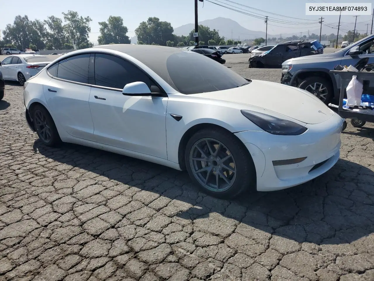2021 Tesla Model 3 VIN: 5YJ3E1EA8MF074893 Lot: 62511745
