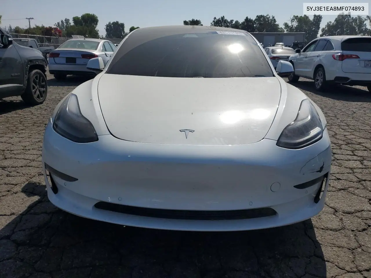 2021 Tesla Model 3 VIN: 5YJ3E1EA8MF074893 Lot: 62511745