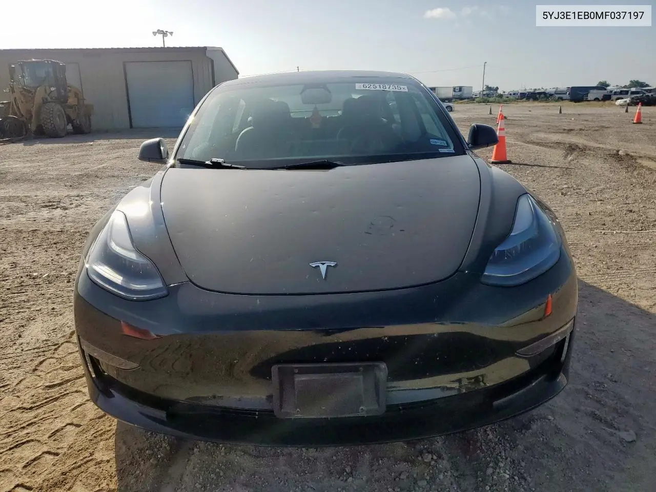 2021 Tesla Model 3 VIN: 5YJ3E1EB0MF037197 Lot: 62518735