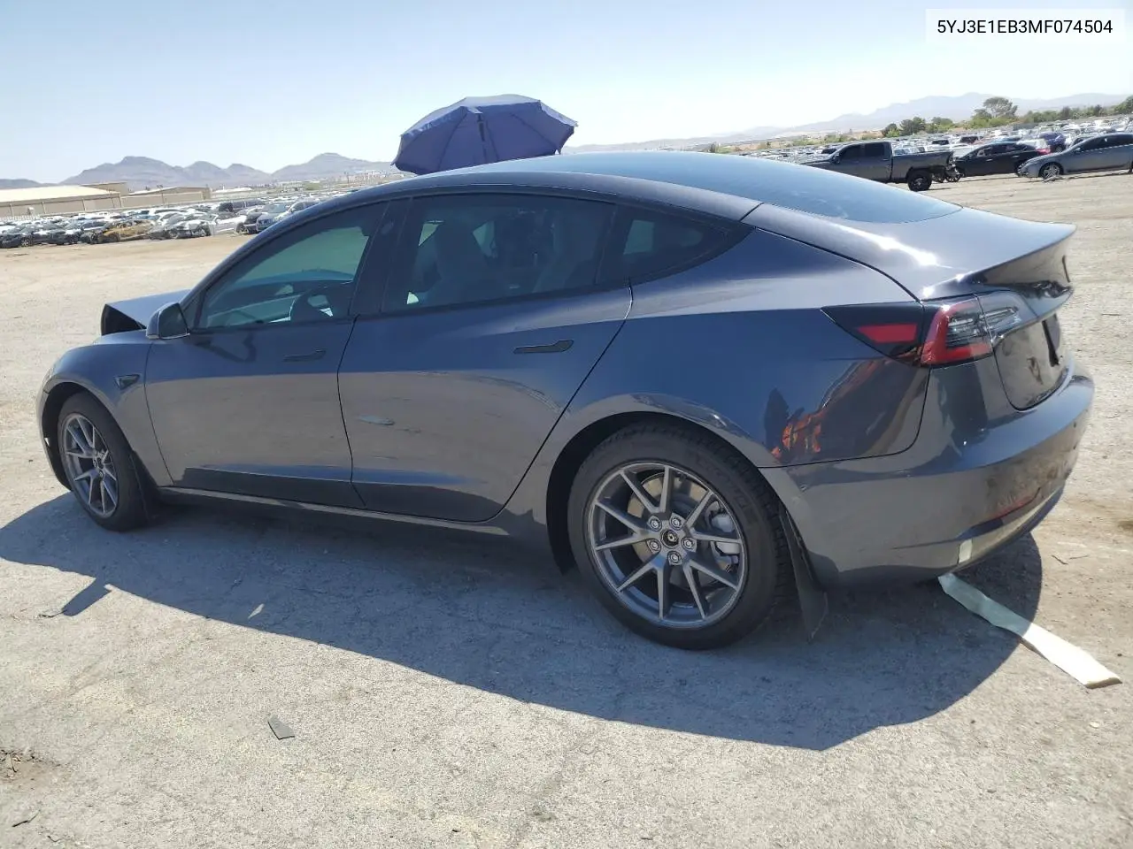 2021 Tesla Model 3 VIN: 5YJ3E1EB3MF074504 Lot: 62550845