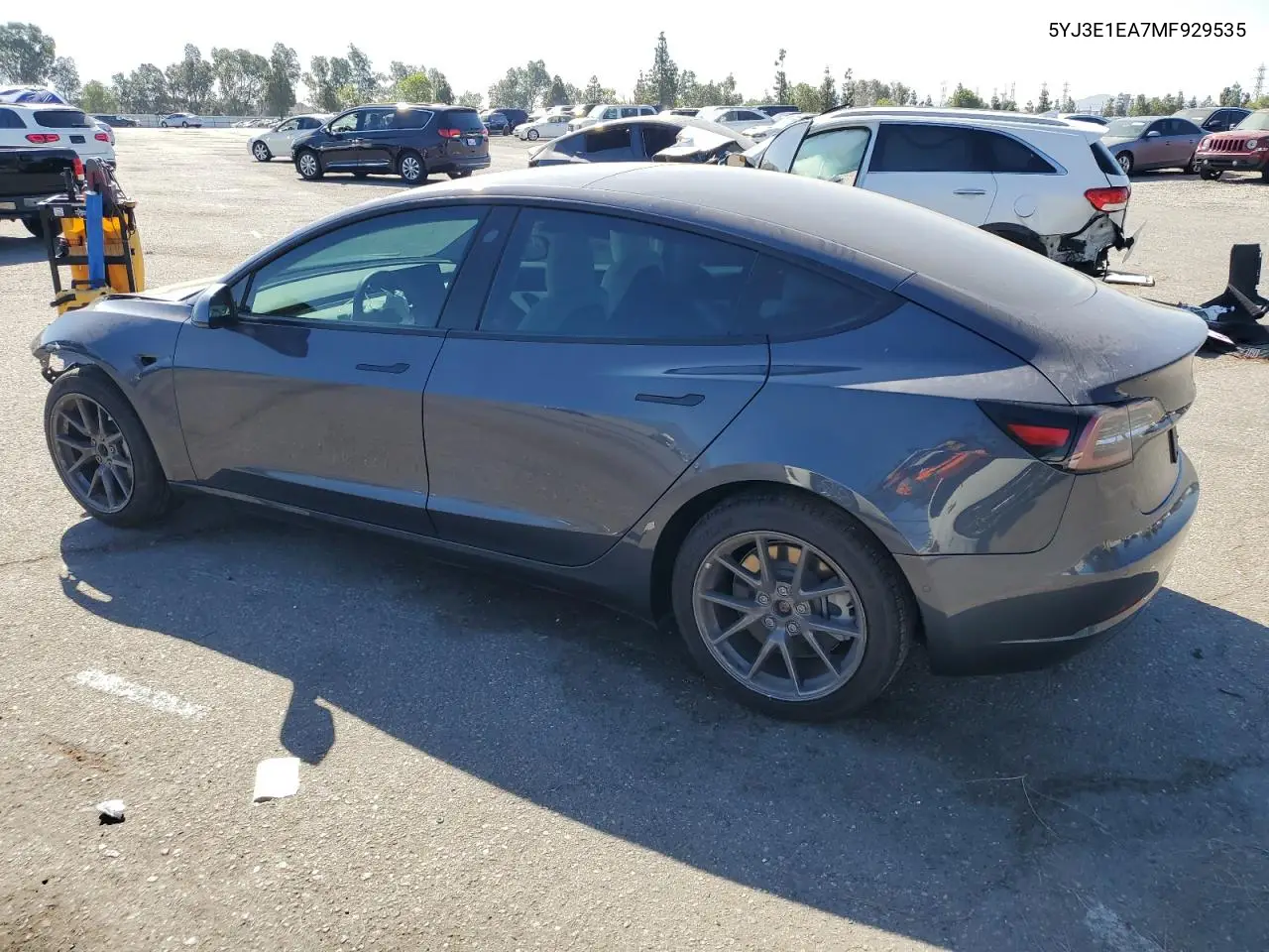 2021 Tesla Model 3 VIN: 5YJ3E1EA7MF929535 Lot: 62785325