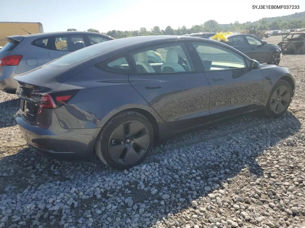2021 Tesla Model 3 VIN: 5YJ3E1EB0MF037233 Lot: 62899935