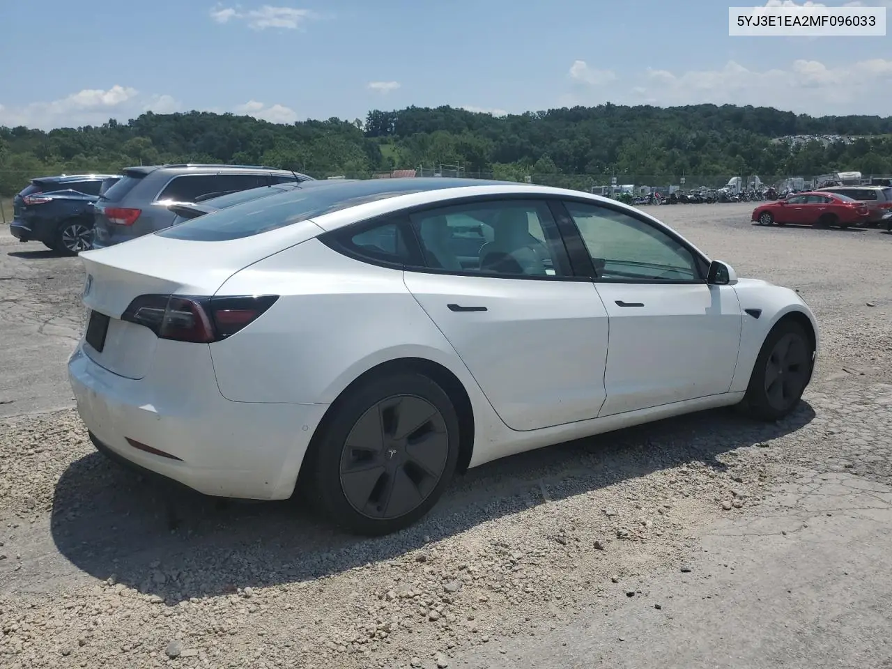 2021 Tesla Model 3 VIN: 5YJ3E1EA2MF096033 Lot: 62989105