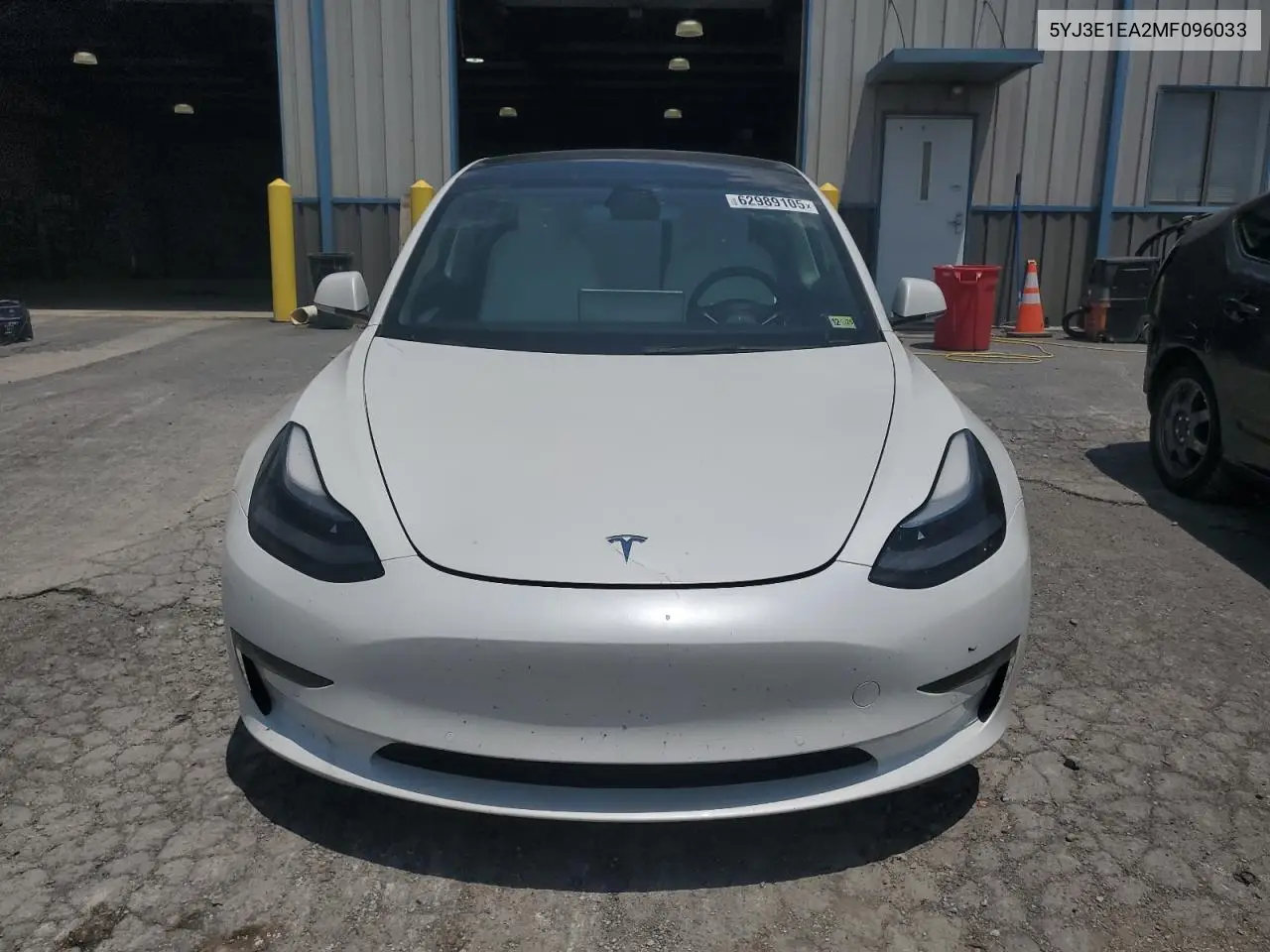 2021 Tesla Model 3 VIN: 5YJ3E1EA2MF096033 Lot: 62989105