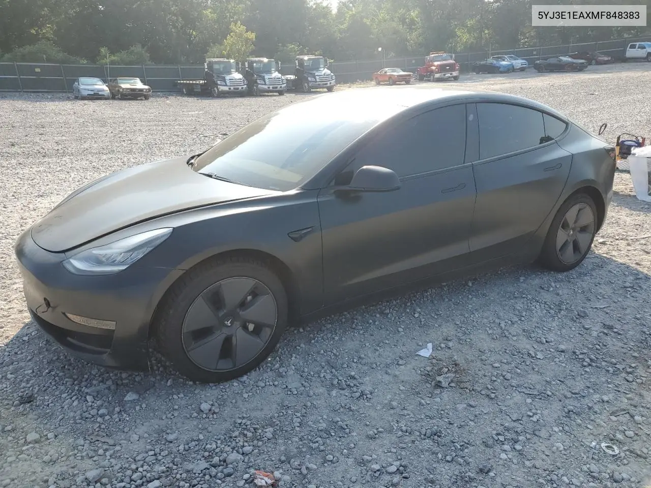 2021 Tesla Model 3 VIN: 5YJ3E1EAXMF848383 Lot: 63337715
