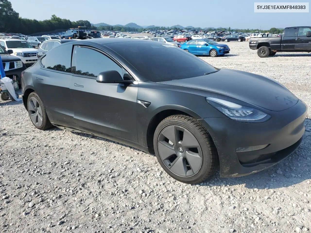 2021 Tesla Model 3 VIN: 5YJ3E1EAXMF848383 Lot: 63337715