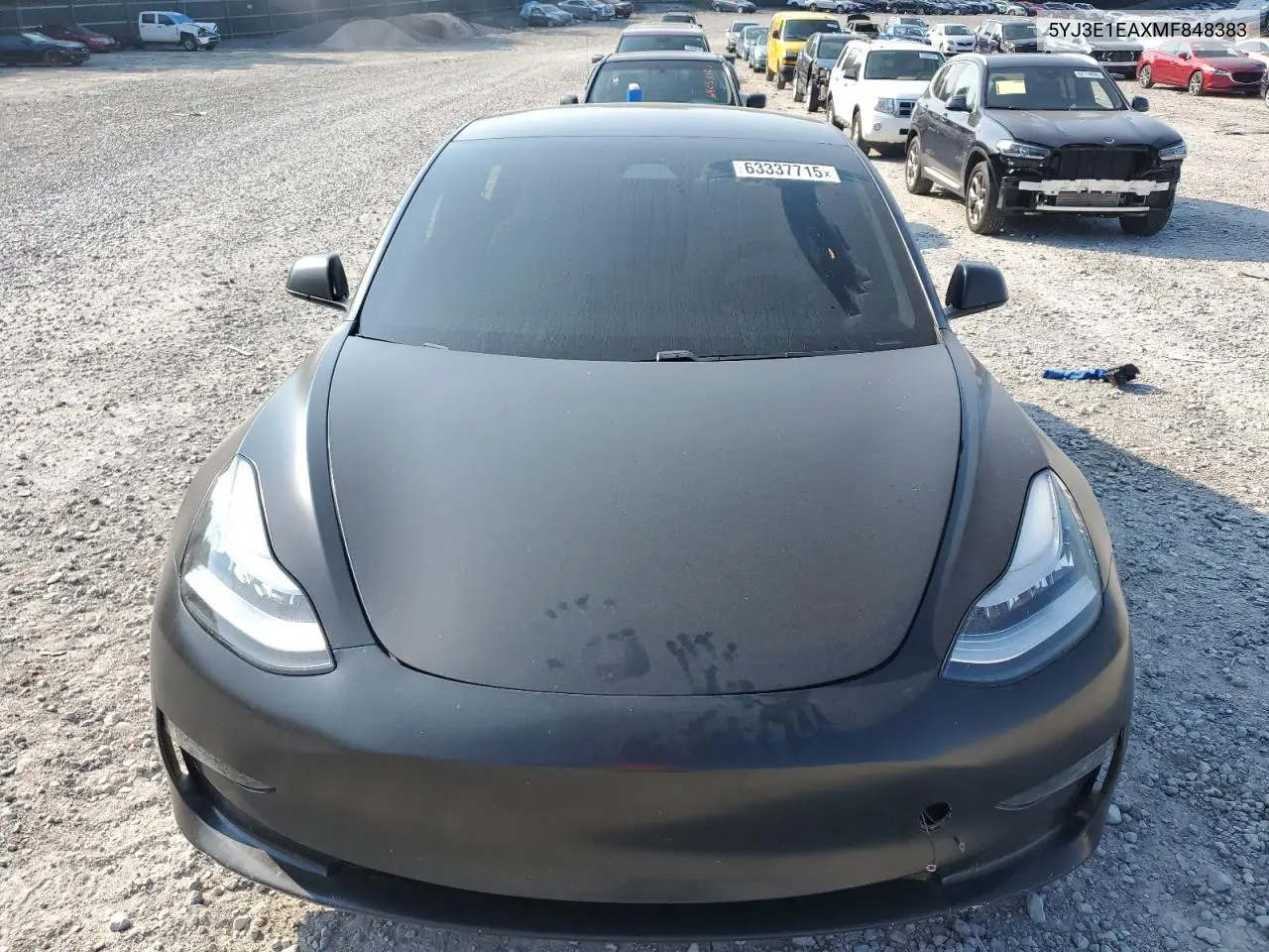 2021 Tesla Model 3 VIN: 5YJ3E1EAXMF848383 Lot: 63337715