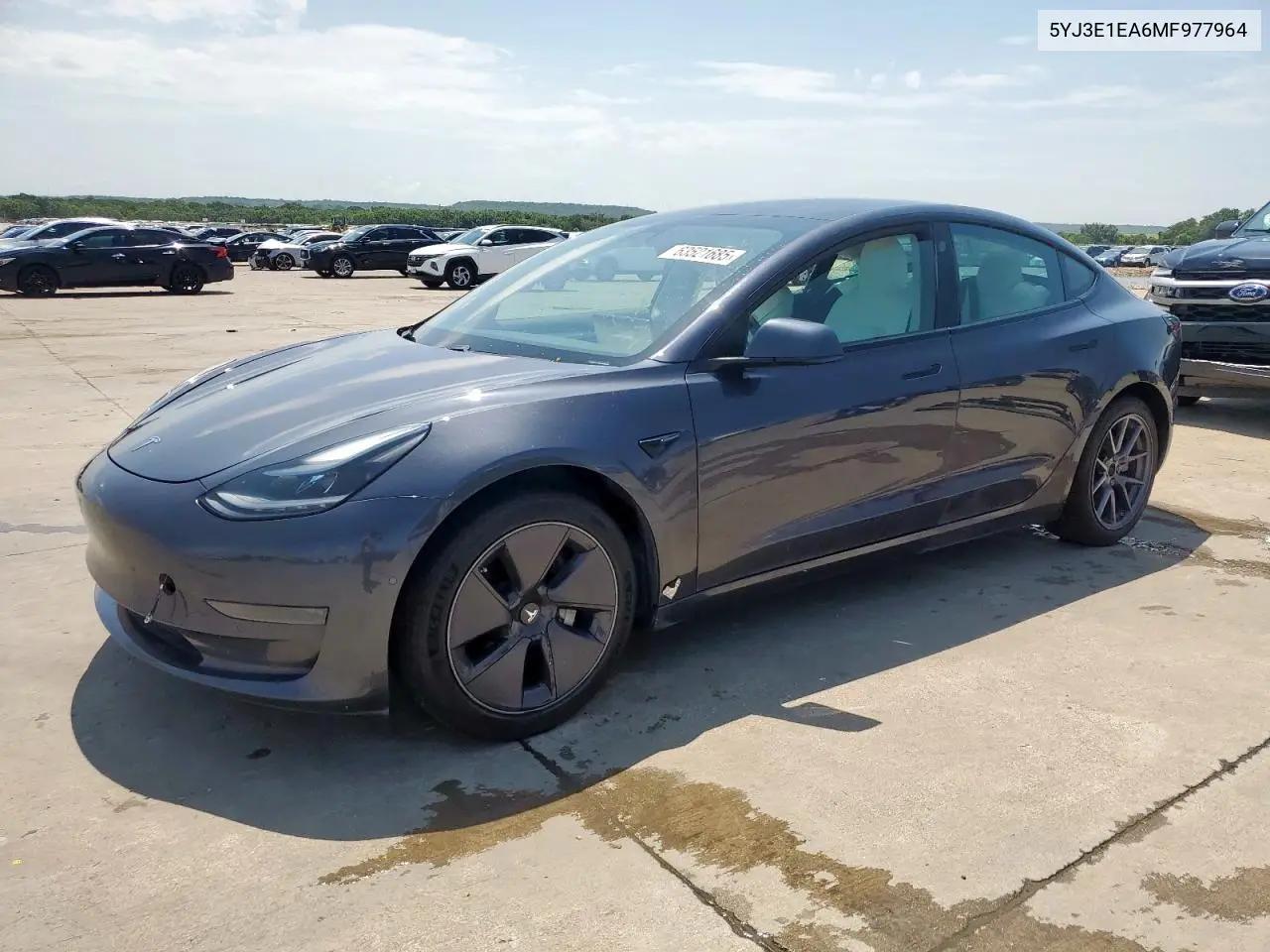 2021 Tesla Model 3 VIN: 5YJ3E1EA6MF977964 Lot: 63521685