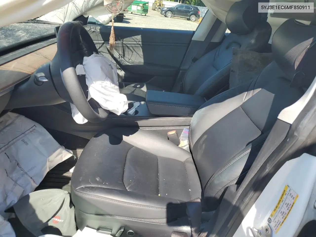2021 Tesla Model 3 VIN: 5YJ3E1EC6MF850911 Lot: 63535845