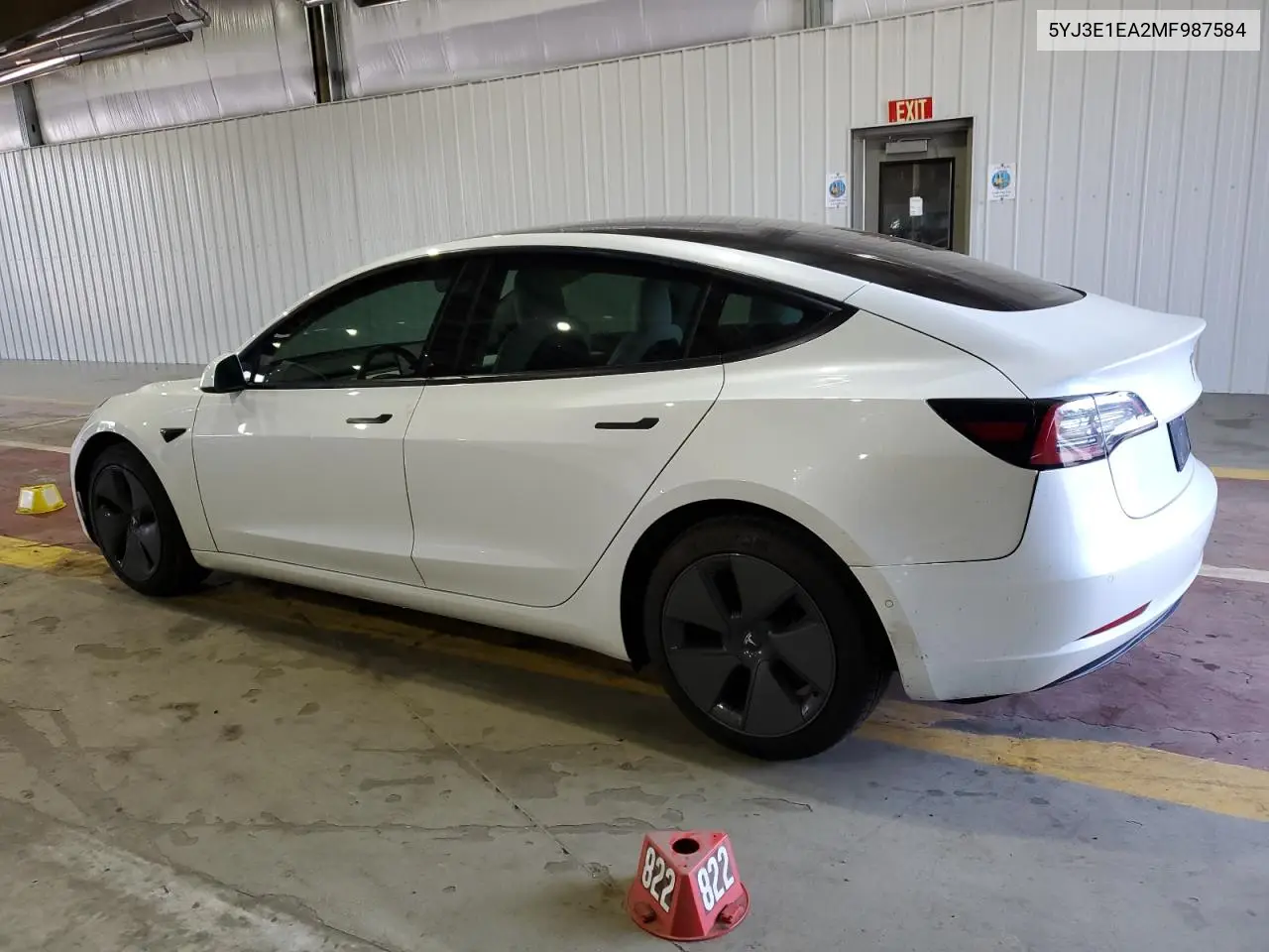 2021 Tesla Model 3 VIN: 5YJ3E1EA2MF987584 Lot: 63788005