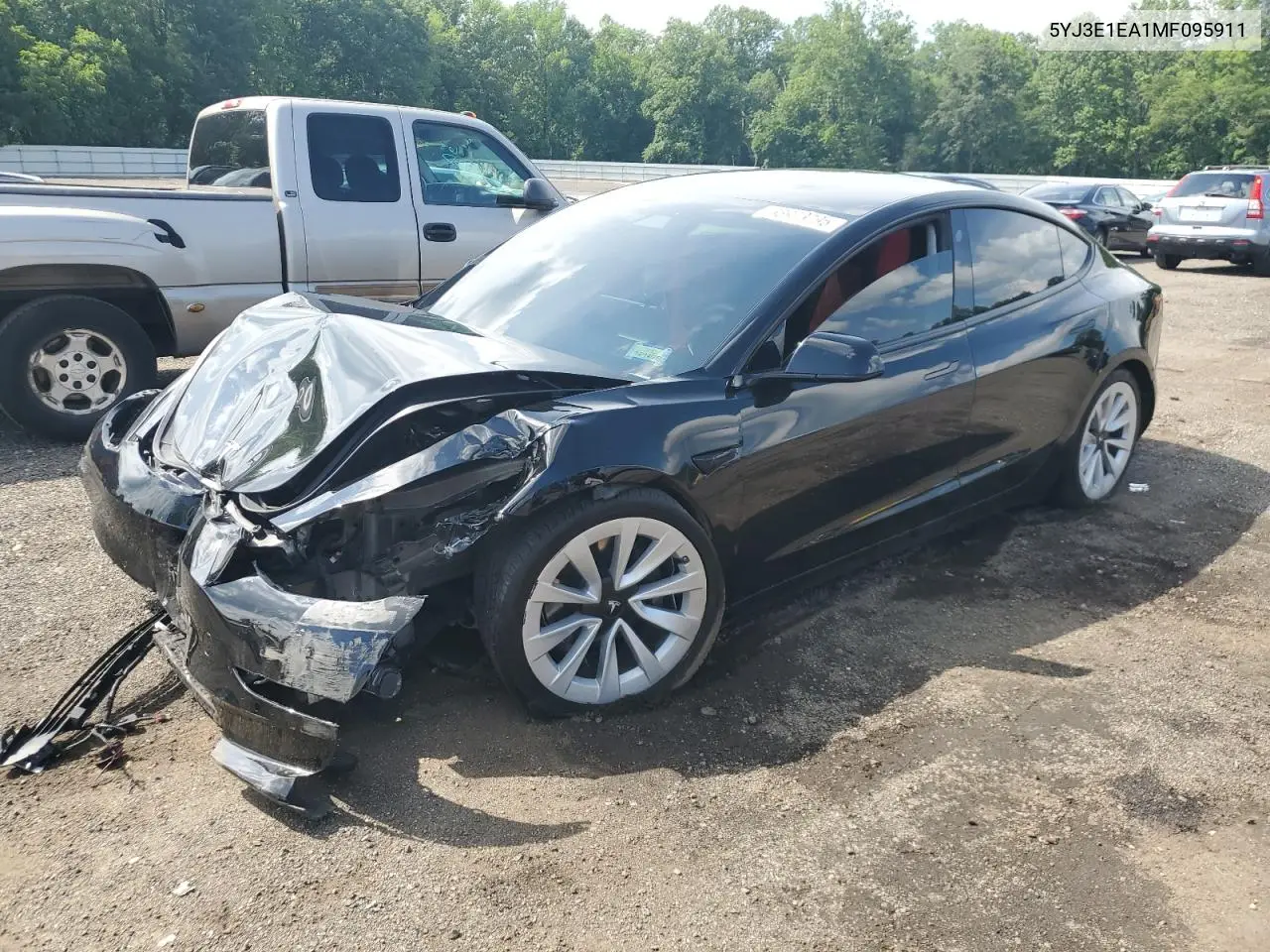 2021 Tesla Model 3 VIN: 5YJ3E1EA1MF095911 Lot: 63973795