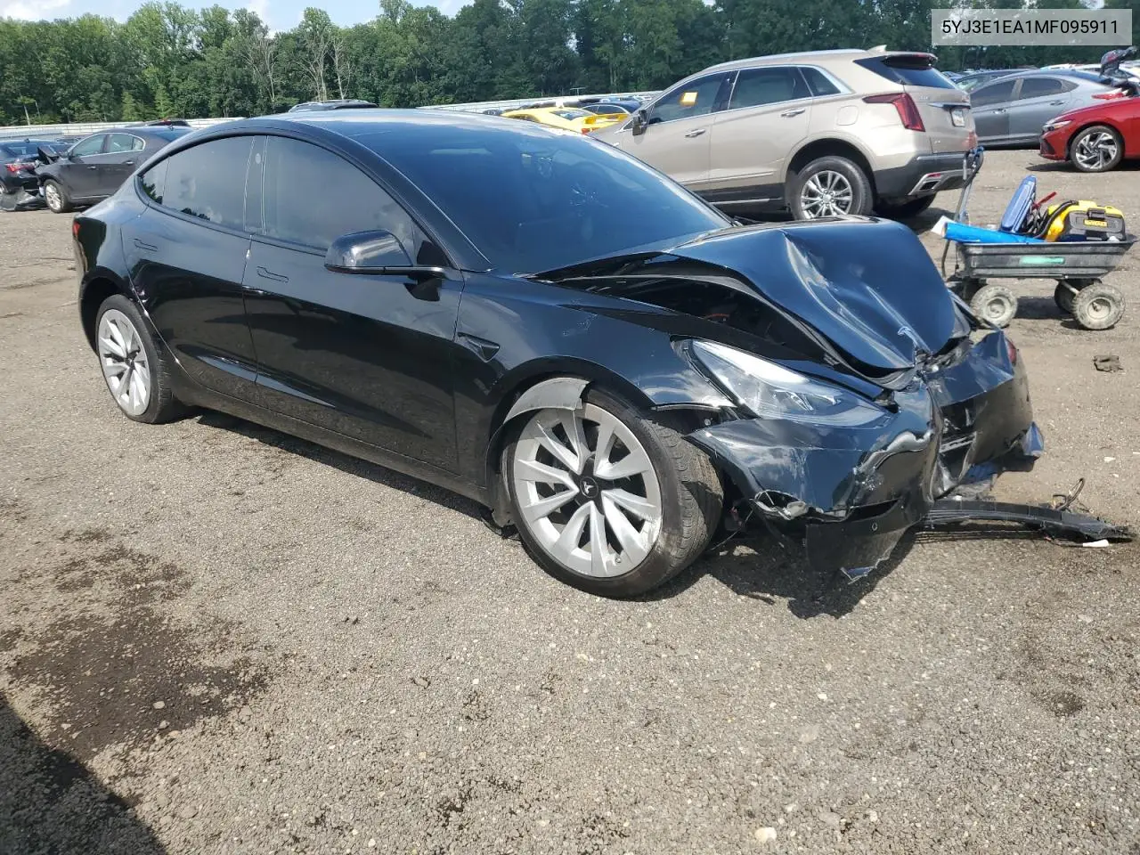 2021 Tesla Model 3 VIN: 5YJ3E1EA1MF095911 Lot: 63973795