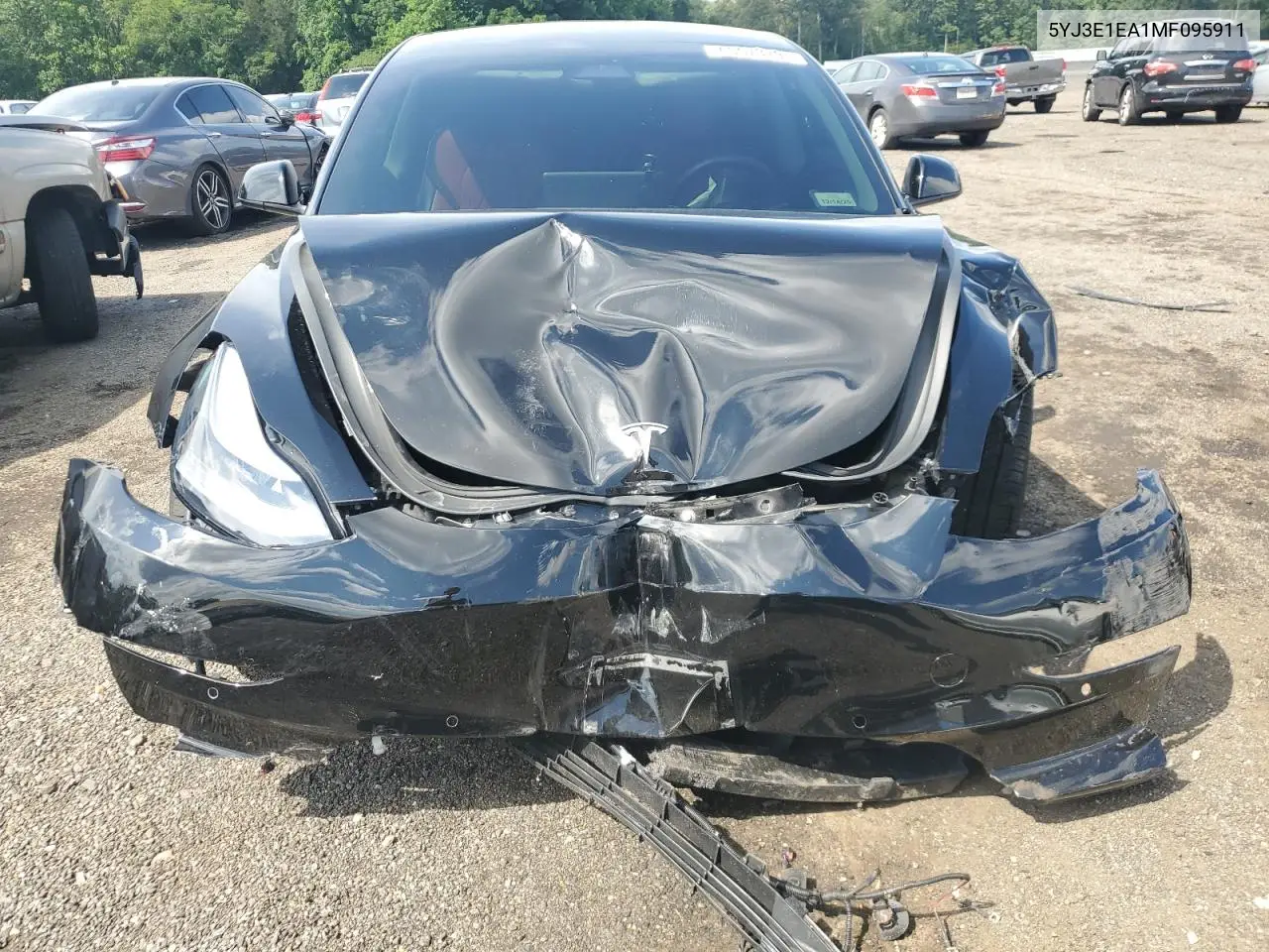 2021 Tesla Model 3 VIN: 5YJ3E1EA1MF095911 Lot: 63973795