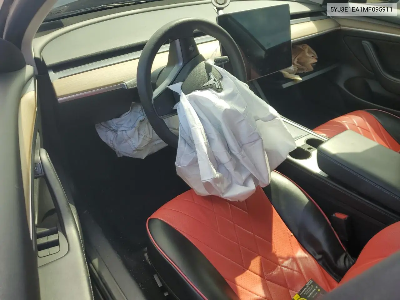 2021 Tesla Model 3 VIN: 5YJ3E1EA1MF095911 Lot: 63973795
