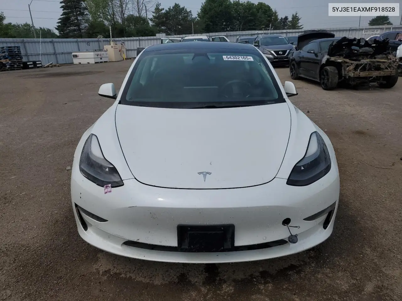 2021 Tesla Model 3 VIN: 5YJ3E1EAXMF918528 Lot: 64302165