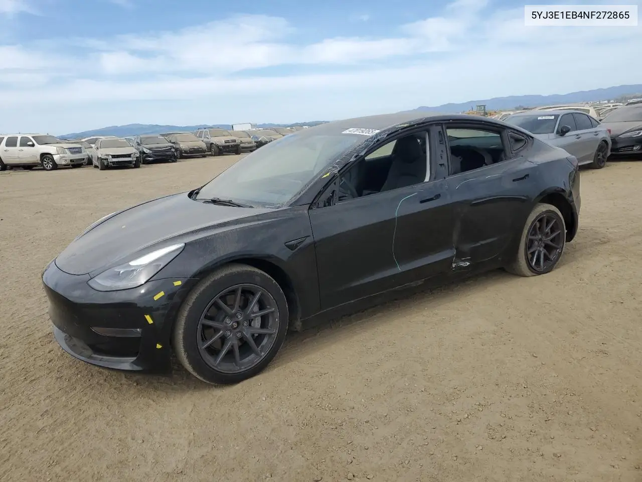 2022 Tesla Model 3 VIN: 5YJ3E1EB4NF272865 Lot: 47019265